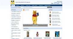 Desktop Screenshot of cartoon-costume.com