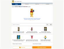 Tablet Screenshot of cartoon-costume.com